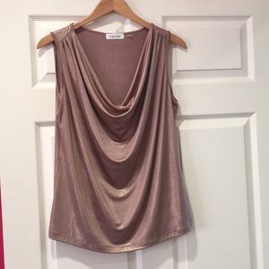 Calvin Klein drape neck shirt